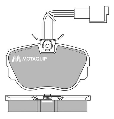 MOTAQUIP stabdžių trinkelių rinkinys, diskinis stabdys LVXL399