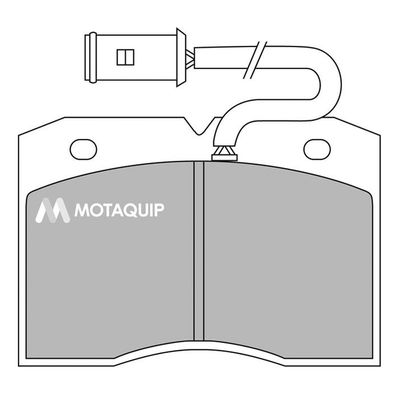 MOTAQUIP stabdžių trinkelių rinkinys, diskinis stabdys LVXL416