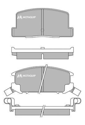 MOTAQUIP Комплект тормозных колодок, дисковый тормоз LVXL431