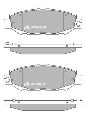 MOTAQUIP stabdžių trinkelių rinkinys, diskinis stabdys LVXL444