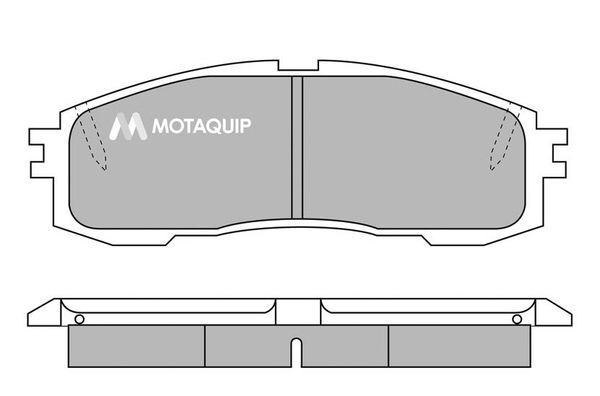 MOTAQUIP stabdžių trinkelių rinkinys, diskinis stabdys LVXL472