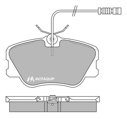 MOTAQUIP stabdžių trinkelių rinkinys, diskinis stabdys LVXL500