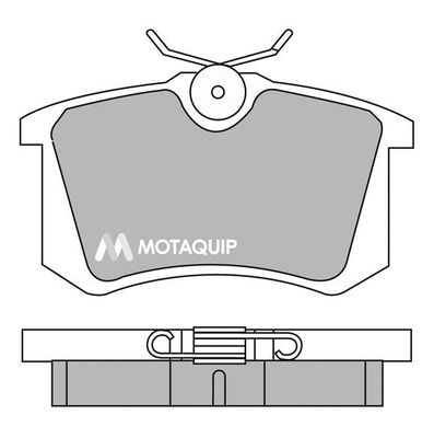 MOTAQUIP stabdžių trinkelių rinkinys, diskinis stabdys LVXL504