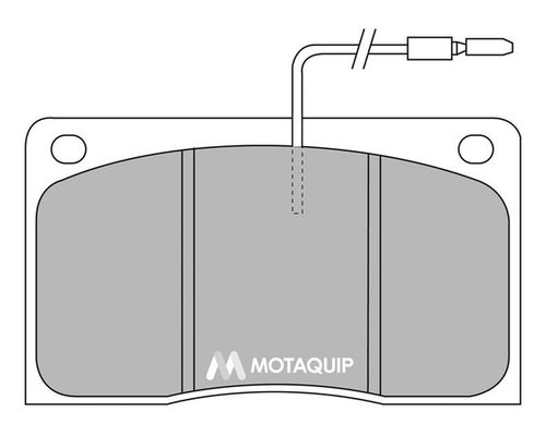 MOTAQUIP Комплект тормозных колодок, дисковый тормоз LVXL527