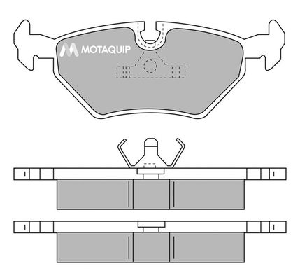 MOTAQUIP Комплект тормозных колодок, дисковый тормоз LVXL540
