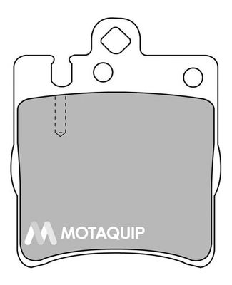 MOTAQUIP stabdžių trinkelių rinkinys, diskinis stabdys LVXL556