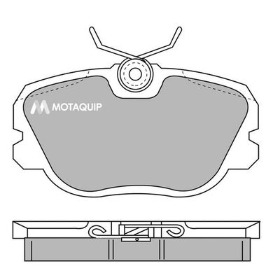 MOTAQUIP stabdžių trinkelių rinkinys, diskinis stabdys LVXL603