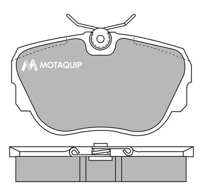 MOTAQUIP stabdžių trinkelių rinkinys, diskinis stabdys LVXL614