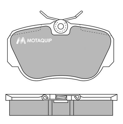 MOTAQUIP stabdžių trinkelių rinkinys, diskinis stabdys LVXL616