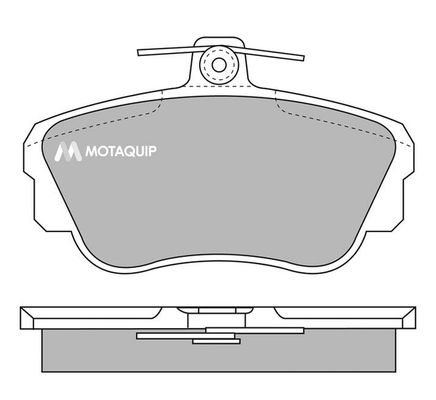 MOTAQUIP stabdžių trinkelių rinkinys, diskinis stabdys LVXL617