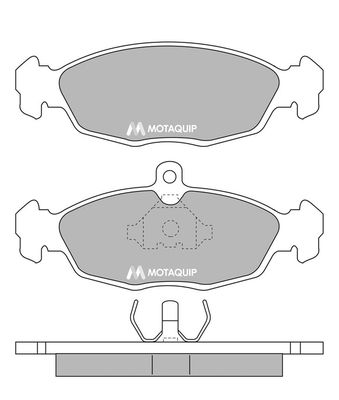 MOTAQUIP Комплект тормозных колодок, дисковый тормоз LVXL636