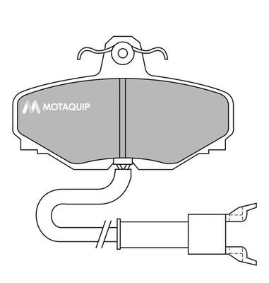 MOTAQUIP Комплект тормозных колодок, дисковый тормоз LVXL638