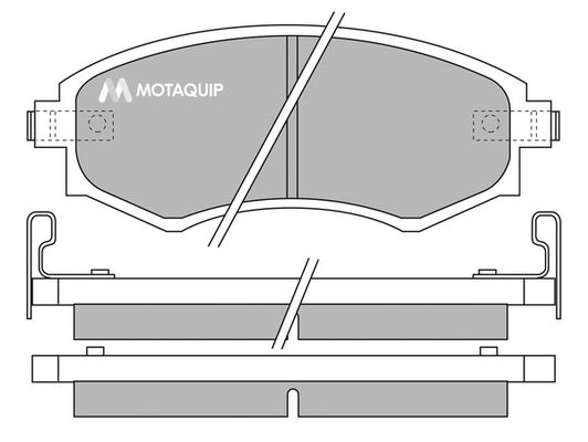 MOTAQUIP stabdžių trinkelių rinkinys, diskinis stabdys LVXL645