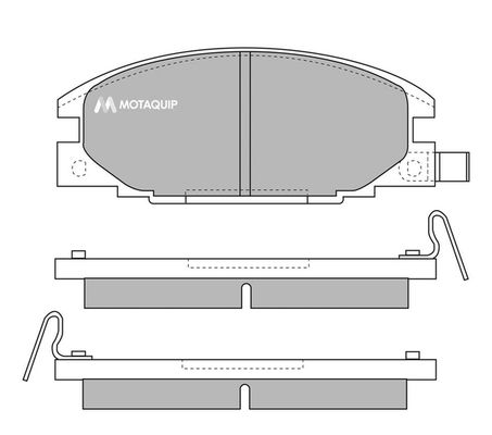 MOTAQUIP Комплект тормозных колодок, дисковый тормоз LVXL646