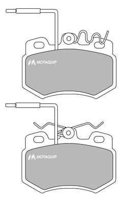 MOTAQUIP Комплект тормозных колодок, дисковый тормоз LVXL677