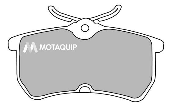 MOTAQUIP stabdžių trinkelių rinkinys, diskinis stabdys LVXL680