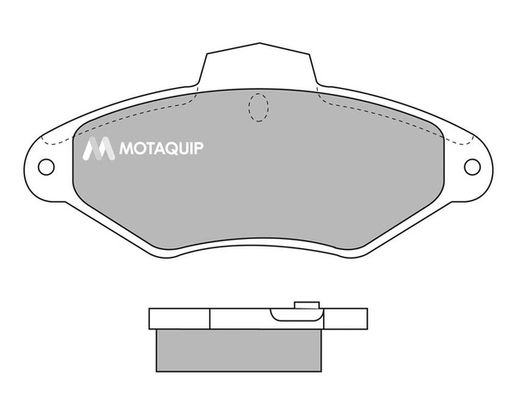 MOTAQUIP stabdžių trinkelių rinkinys, diskinis stabdys LVXL701
