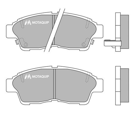 MOTAQUIP stabdžių trinkelių rinkinys, diskinis stabdys LVXL734