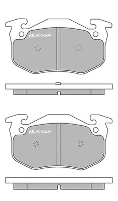MOTAQUIP Комплект тормозных колодок, дисковый тормоз LVXL745