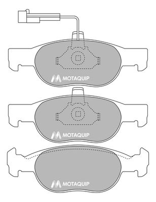 MOTAQUIP Комплект тормозных колодок, дисковый тормоз LVXL869