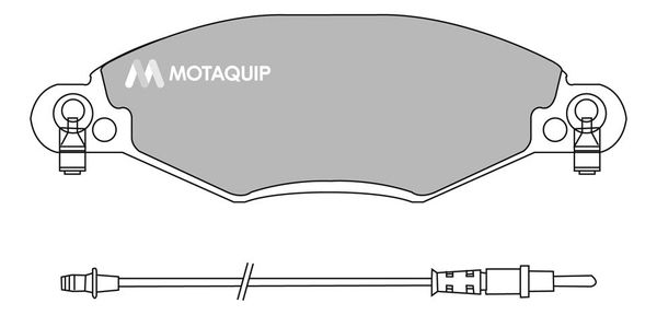 MOTAQUIP stabdžių trinkelių rinkinys, diskinis stabdys LVXL991