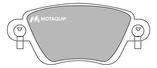 MOTAQUIP stabdžių trinkelių rinkinys, diskinis stabdys LVXL997