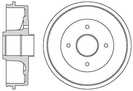 MOTAQUIP Тормозной барабан VBD2