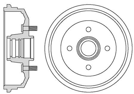 MOTAQUIP Тормозной барабан VBD672