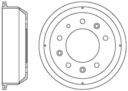 MOTAQUIP Тормозной барабан VBD682