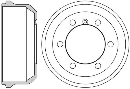 MOTAQUIP Тормозной барабан VBE632
