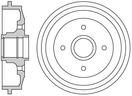MOTAQUIP Тормозной барабан VBE677