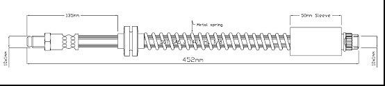 MOTAQUIP stabdžių žarnelė VBH1040