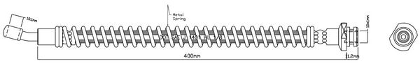 MOTAQUIP Тормозной шланг VBH1048