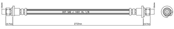 MOTAQUIP stabdžių žarnelė VBH1075