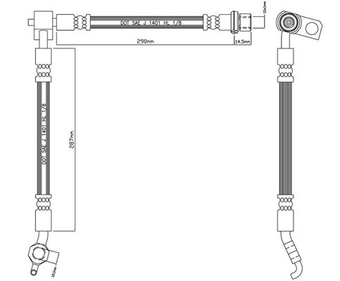 MOTAQUIP stabdžių žarnelė VBH1110