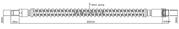 MOTAQUIP Тормозной шланг VBH1135