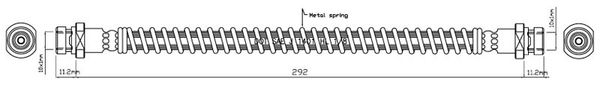 MOTAQUIP Тормозной шланг VBH449