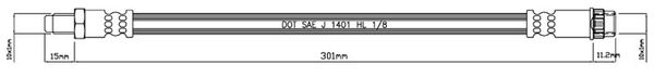 MOTAQUIP Тормозной шланг VBH518