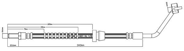 MOTAQUIP Тормозной шланг VBH739