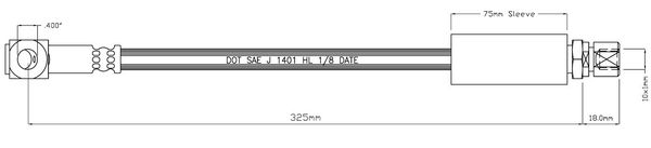 MOTAQUIP Тормозной шланг VBH975