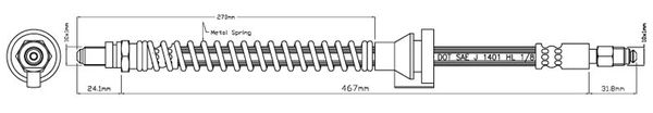 MOTAQUIP Тормозной шланг VBJ259