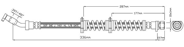 MOTAQUIP Тормозной шланг VBJ314