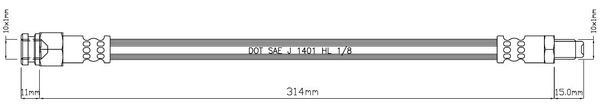 MOTAQUIP Тормозной шланг VBJ510