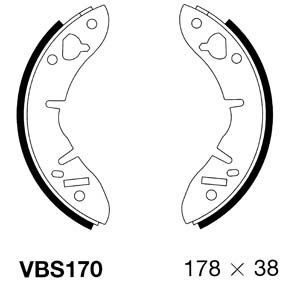 MOTAQUIP stabdžių trinkelių komplektas VBS170