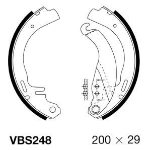 MOTAQUIP stabdžių trinkelių komplektas VBS248