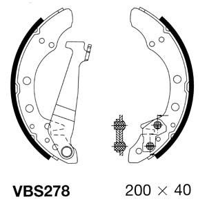 MOTAQUIP stabdžių trinkelių komplektas VBS278