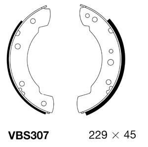 MOTAQUIP Комплект тормозных колодок VBS307