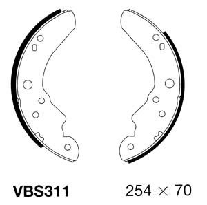 MOTAQUIP stabdžių trinkelių komplektas VBS311