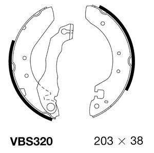 MOTAQUIP stabdžių trinkelių komplektas VBS320