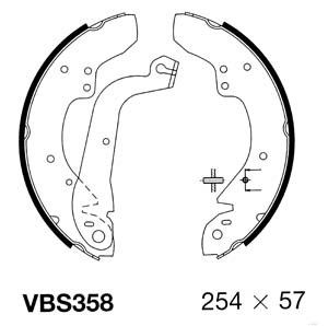 MOTAQUIP stabdžių trinkelių komplektas VBS358